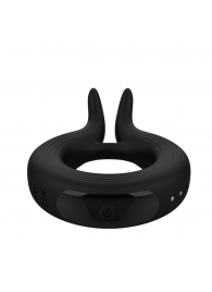 Черное эрекционное кольцо Marry Me Rechargeable Vibrating Cockring - Adrien Lastic - в Сочи купить с доставкой