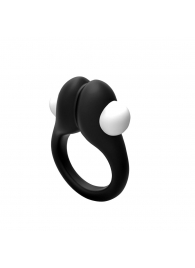 Черное эрекционное кольцо Zippy Vibrating Ring With Bullet - Adrien Lastic - в Сочи купить с доставкой