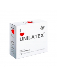 Ультратонкие презервативы Unilatex Ultra Thin - 3 шт. - Unilatex - купить с доставкой в Сочи