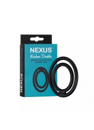 Черное двойное эрекционное кольцо Nexus Enduro Double - Nexus Range - в Сочи купить с доставкой