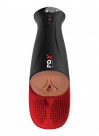Мастурбатор-вагина в колбе с вибрацией Fuck-O-Matic Pro XL - Pipedream - в Сочи купить с доставкой