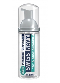 Очищающая пенка для игрушек и тела Toy   Body Cleaner Foamer - 47 мл. - Swiss navy - купить с доставкой в Сочи