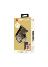 Дымчатая насадка на пенис и мошонку - Baile - в Сочи купить с доставкой