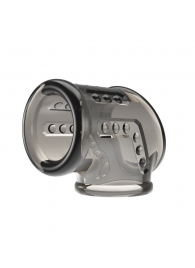 Дымчатая насадка на пенис и мошонку - Baile - в Сочи купить с доставкой