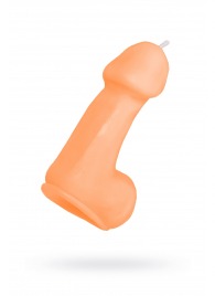 Оранжевая свеча в форме пениса - 47 гр. - Pecado - купить с доставкой в Сочи