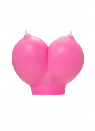 Розовая свеча «Сиськи» - 150 гр. - Pecado - купить с доставкой в Сочи
