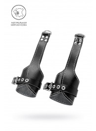 Черные подвесы с белой строчкой - Pecado - купить с доставкой в Сочи