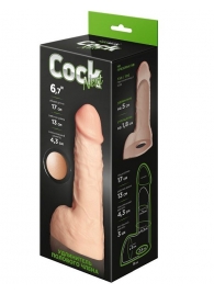 Телесный фаллоудлинитель с мошонкой Cock Next - 17 см. - LOVETOY (А-Полимер) - в Сочи купить с доставкой