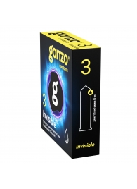 Супертонкие презервативы Ganzo Invisible - 3 шт. - Ganzo - купить с доставкой в Сочи