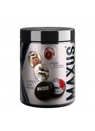 Черные утолщенные презервативы MAXUS Extra Strong с железным кейсом - 15 шт. - Maxus - купить с доставкой в Сочи