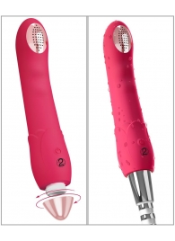 Малиновая насадка на душ с вибрацией Showers to orgasm - 20,1 см. - Orion - купить с доставкой в Сочи