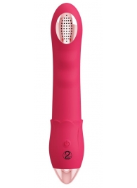 Малиновая насадка на душ с вибрацией Showers to orgasm - 20,1 см. - Orion - купить с доставкой в Сочи