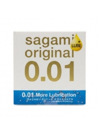 Увлажнённый презерватив Sagami Original 0.01 Extra Lub - 1 шт. - Sagami - купить с доставкой в Сочи