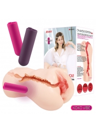 Мастурбатор-вагина с вибрацией Jenny Onahole edition 005 - KOKOS - в Сочи купить с доставкой
