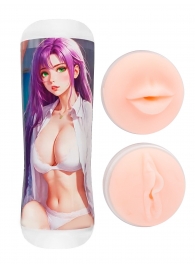 Двусторонний мастурбатор аниме - ротик и вагина - Tokyo Style - в Сочи купить с доставкой