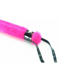 Нежная плеть с розовым мехом BDSM Light - 43 см. - БДСМ Арсенал - купить с доставкой в Сочи