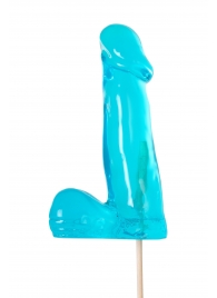 Голубой леденец в форме члена со вкусом блю кюрасао - 173 гр. - Sosuчki - купить с доставкой в Сочи
