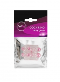 Прозрачная насадка на пенис с цветными шариками - Erowoman-Eroman - в Сочи купить с доставкой