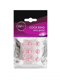 Прозрачная сквозная насадка на пенис с цветными шариками - Erowoman-Eroman - в Сочи купить с доставкой