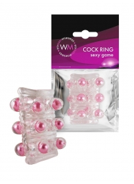 Прозрачная сквозная насадка на пенис с цветными шариками - Erowoman-Eroman - в Сочи купить с доставкой