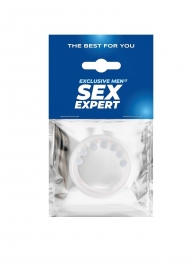 Эрекционное кольцо с мягкой стимулирующей насадкой - Sex Expert - в Сочи купить с доставкой