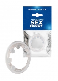 Эрекционное кольцо с мягкой стимулирующей насадкой - Sex Expert - в Сочи купить с доставкой