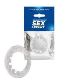 Эрекционное кольцо со стимулирующими шариками на поверхности - Sex Expert - в Сочи купить с доставкой