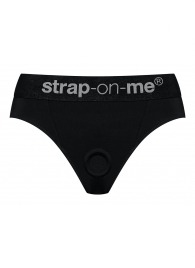 Черные трусики для насадок Heroine Lingerie Harness - size XL - Strap-on-me - купить с доставкой в Сочи