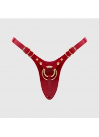 Красный пояс для фиксации насадок Strap-On-Me Leatherette Harness Fabulous - Strap-on-me - купить с доставкой в Сочи