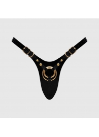 Черный пояс для фиксации насадок Strap-On-Me Leatherette Harness Fabulous - Strap-on-me - купить с доставкой в Сочи