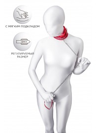 Красный ошейник с подкладкой из меха - ToyFa - купить с доставкой в Сочи
