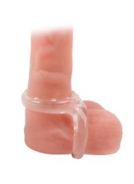 Прозрачное двойное эрекционное кольцо - Sex Expert - в Сочи купить с доставкой