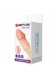 Телесная насадка на пенис Booker - 8 см. - Baile - в Сочи купить с доставкой