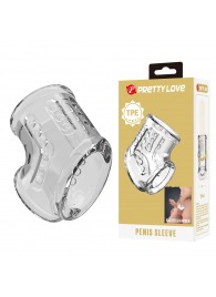 Прозрачная насадка на пенис и мошонку - Baile - в Сочи купить с доставкой