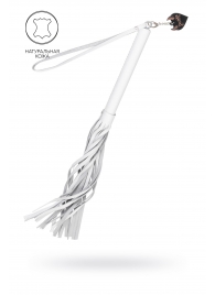 Белая кожаная плеть - 50 см. - Pecado - купить с доставкой в Сочи