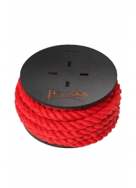 Красная веревка для шибари на катушке - 5 м. - Pecado - купить с доставкой в Сочи