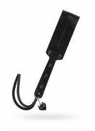 Черный кожаный пэддл - 32 см. - Pecado - купить с доставкой в Сочи