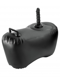 Черное надувное кресло с платформой для фиксации дилдо Body Dock Inflatable Love Seat - Pipedream - купить с доставкой в Сочи