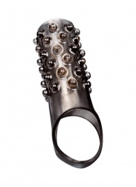 Дымчатая насадка на пенис с выпуклостями - 12 см. - Sex Expert - в Сочи купить с доставкой