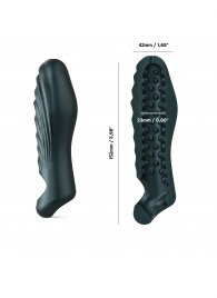 Серая силиконовая насадка на пенис с подхватом Manwan Ryzer - Manwan - в Сочи купить с доставкой