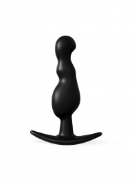 Черная фигурная анальная втулка - 8,5 см. - Sex Expert