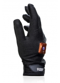 Черная виброперчатка для массажа Fuzu на правую руку - Fuzu