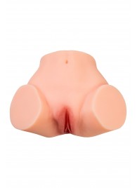 Телесный реалистичный мастурбатор-полуторс с 2 любовными входами - No Name - в Сочи купить с доставкой