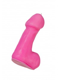 Розовая свеча в форме пениса - 47 гр. - Pecado - купить с доставкой в Сочи