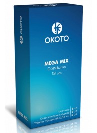 Презервативы OKOTO Mega Mix - 18 шт. - Sitabella - купить с доставкой в Сочи