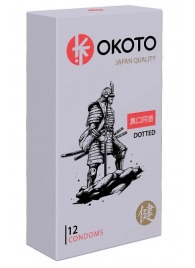 Точечные презервативы OKOTO Dotted - 12 шт. - Sitabella - купить с доставкой в Сочи