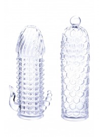 Набор из 2 прозрачных насадок на член Seductive Tickler Sleeves Set - NMC - в Сочи купить с доставкой