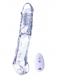 Прозрачная насадка-удлинитель Length Enhancer With Bullet с подхватом - 22,3 см. - NMC - в Сочи купить с доставкой