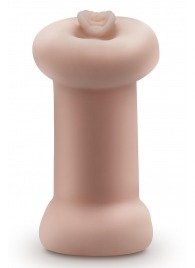 Телесный люминесцентный двусторонний мастурбатор Tasha - Blush Novelties - в Сочи купить с доставкой