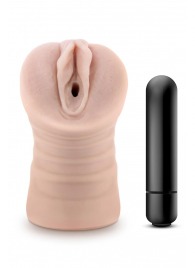 Телесный мастурбатор-вагина Ayumi с вибрацией - Blush Novelties - в Сочи купить с доставкой